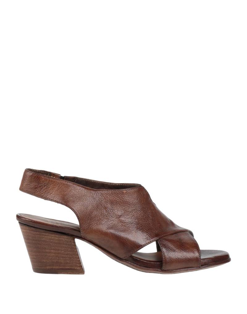 OPEN CLOSED SHOES Sandale Damen Braun von OPEN CLOSED SHOES