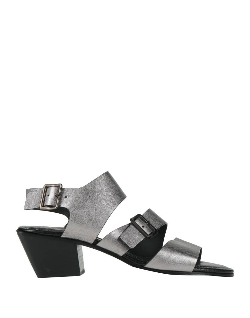 OPEN CLOSED SHOES Sandale Damen Silber von OPEN CLOSED SHOES