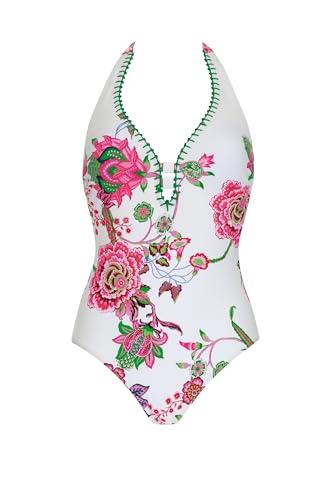 OPERA Badeanzug Blumenmuster Neckholder Einteiler mit Softschalen Nackenträger von OPERA