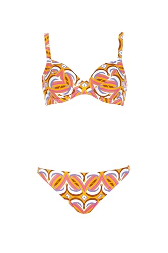 OPERA Bikini Multicolor Muster Zweiteiler Set mit Bügel verstellbare Träger Grafikdruck schmaler Slip OPERA Bikini Multicolor Muster Zweiteiler Set mit Bügel verstellbare Träger Grafikdruck schmaler Slip von OPERA