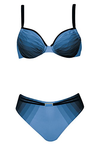 OPERA Blue Luxury Bikini mit Formbügel (38 E, Blue (26)) von OPERA