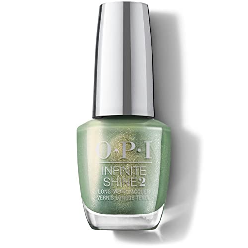 OPI Jewel Be Bold Christmas Collection – Infinite Shine Nagellack Decked to the Pines – für einen Gel Nägel Look mit bis zu 11 Tagen Halt – mit extra breitem ProWide Pinsel von OPI