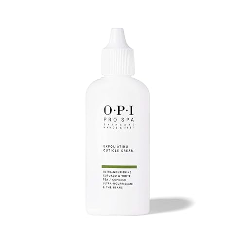 OPI ProSpa Exfoliating Cuticle Cream – sanftes Handpeeling für gepflegte Nagelhaut – mit AHA Peeling-Effekt und wertvollen pflanzlichen Ölen und Extrakten – 27 ml von OPI