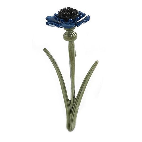 Brosche Damen Dreidimensionale blaue Kornblumen-Blumenbrosche, Blumenbroschen for Damen, Mantelkragennadeln von OPIGJUFD