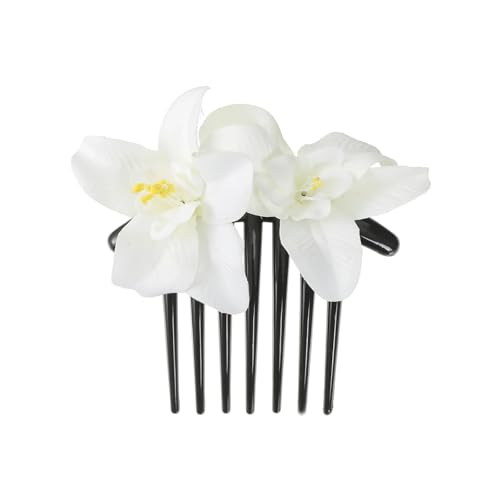 Haarspange Mit Rosenblume 2 stücke Doppel Flanell Rose Haar Clips for Frauen Mädchen Haar Band Gabel Kamm Haarnadel Blume(Color9) von OPIGJUFD