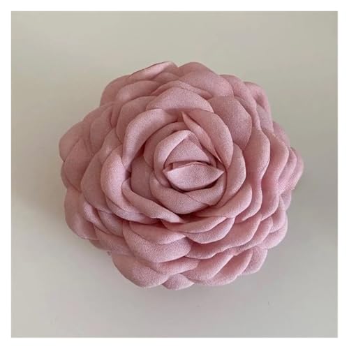 Haarspange Mit Rosenblume 2 stücke Stoff Riesige Rose Blume Haar Clip Haar Klaue Übertreiben Elegante Haarspange Kopfbedeckung Haar Klemmen(Pink-12cm) von OPIGJUFD