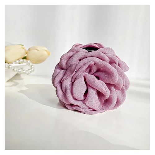 Haarspange Mit Rosenblume 3 stücke Drei-dimensional Rose Blume Haar Klaue Handgemachte Stoff Blumen Greifen Haar Clip(A-8.5cm) von OPIGJUFD