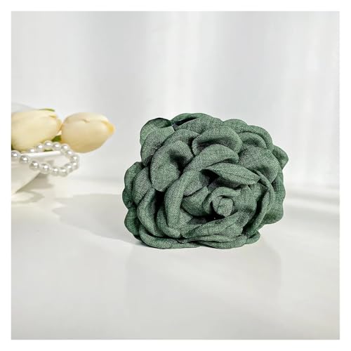 Haarspange Mit Rosenblume 3 stücke Drei-dimensional Rose Blume Haar Klaue Handgemachte Stoff Blumen Greifen Haar Clip(F-8.5cm) von OPIGJUFD