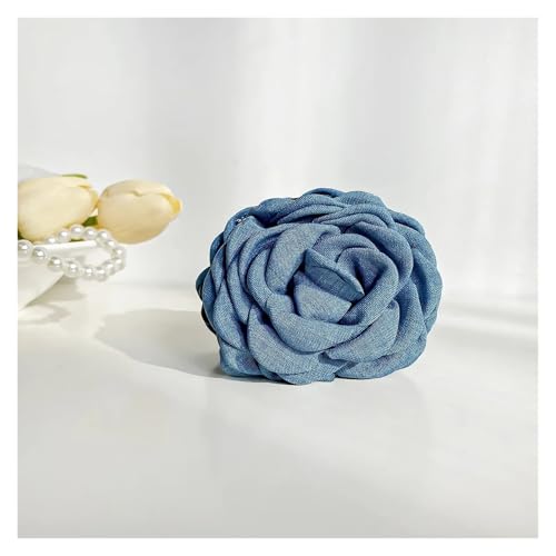 Haarspange Mit Rosenblume 3 stücke Drei-dimensional Rose Blume Haar Klaue Handgemachte Stoff Blumen Greifen Haar Clip(H-8.5cm) von OPIGJUFD