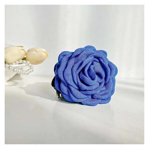 Haarspange Mit Rosenblume 3 stücke Drei-dimensional Rose Blume Haar Klaue Handgemachte Stoff Blumen Greifen Haar Clip(I-8.5cm) von OPIGJUFD