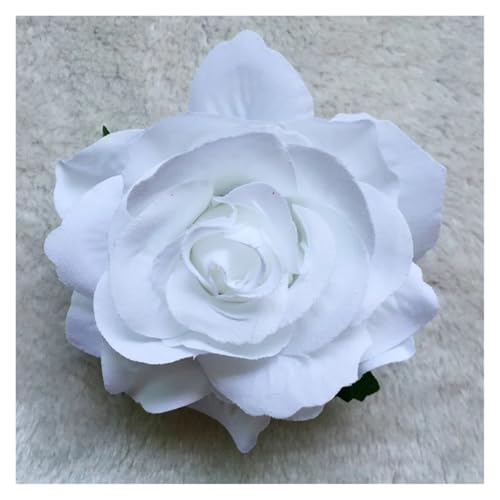 Haarspange Mit Rosenblume 3PCS Rose Künstliche Blume Haarnadel Braut Hochzeit Party Brosche Frauen Haar Clips Headwear(White) von OPIGJUFD