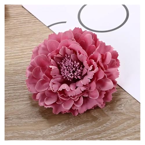 Haarspange Mit Rosenblume 5 stücke Blumen for Haar DIY Kopfschmuck for Braut Beflockung Tuch Rote Rose Blume Haarnadel Haar Clip(B-purple) von OPIGJUFD