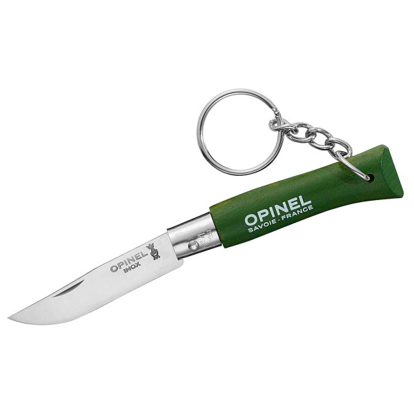 Opinel - No 04 mit Anhänger - Messer Gr 5 cm khaki von OPINEL