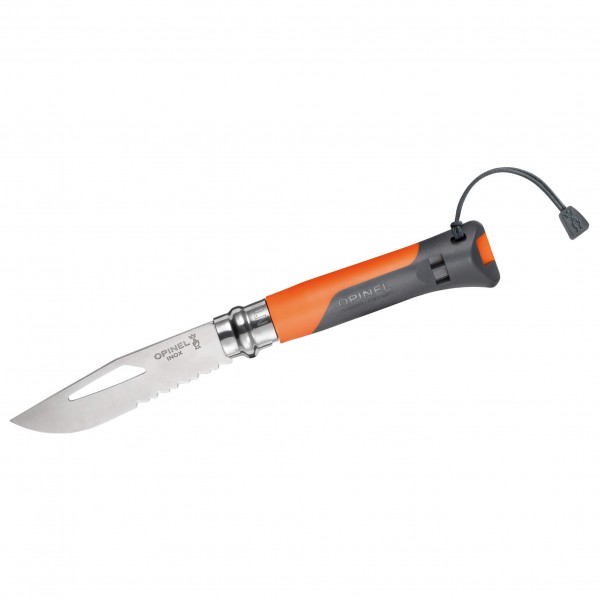 Opinel - Outdoormesser No 08 - Messer Gr 8,5 cm grau;grau/weiß von OPINEL