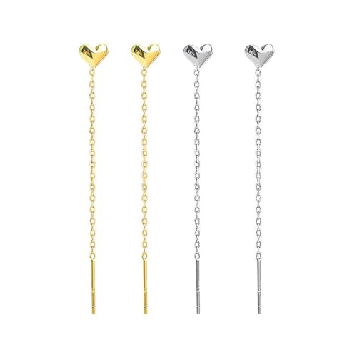 2 Paar Ohrringe für Frauen baumeln Ohrringe Drop Thread baumelnde Ohrringe Minimalismus getaucht lange Kette Ohrring Quaste Ohrringe,Herz Einfädler Ohrringe Sterling Silber Faden Ohrringe 2 Paar Ohrringe für Frauen baumeln Ohrringe Drop Thread baumelnde Ohrringe Minimalismus getaucht lange Kette Ohrring Quaste Ohrringe,Herz Einfädler Ohrringe Sterling Silber Faden Ohrringe von OPIURVY