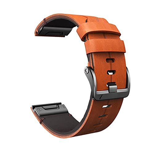 OPKDE 22/26 mm offizielles Lederarmband für Garmin Fenix 7X 7 6 6X Pro 5 5X Plus 935 945 Smartwatch-Band QuickFit-Armband, 22mm Width, Achat von OPKDE