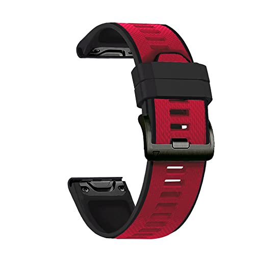 OPKDE 22 x 26 mm Silikon-Smartwatch-Armbänder für Garmin Fenix 6X 6 Pro 5X 5 Fenix 7X 7 935 3HR D2 Uhrenarmband Quick Easyfit Armband Correa, 26mm Fenix 5X 6XPro, Achat von OPKDE
