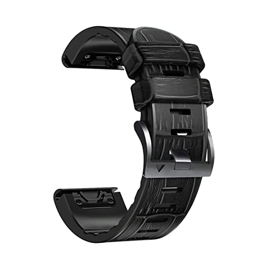 OPKDE Silikon-Lederarmband für Garmin Fenix 7 7X 5 5X Plus 6 6X Pro Smartwatch QuickFit Easyfit Armband 26 22 mm, 22mm Fenix 5 5Plus, Achat von OPKDE
