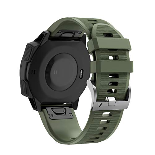 OPKDE Uhrenarmband für Garmin Fenix 7, 7X, 5, 6, 5X, 6X, Pro Plus, 3 HR, Epix, Saphir, weiches Silikon, Smartwatch-Armbänder, Zubehör, 22 mm / 26 mm, 22mm Fenix 7 6 5 945, Achat von OPKDE