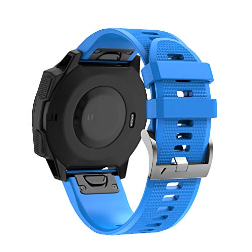 OPKDE Uhrenarmband für Garmin Fenix 7, 7X, 5, 6, 5X, 6X, Pro Plus, 3 HR, Epix, Saphir, weiches Silikon, Smartwatch-Armbänder, Zubehör, 22 mm / 26 mm, For Descent G1-S60, Achat von OPKDE