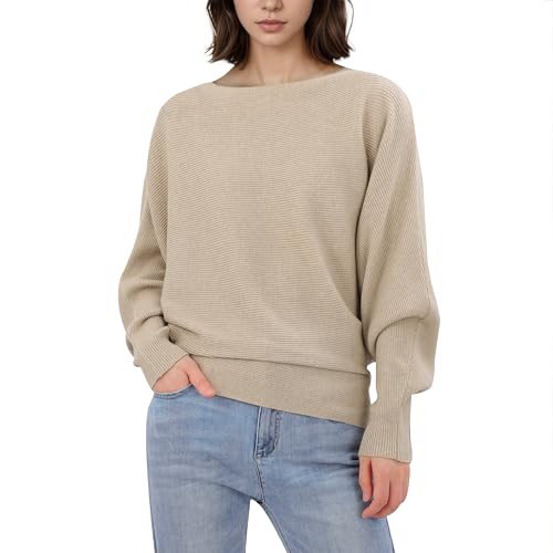 OPLERT Damen Batwing Ärmel Dolman Lose gestrickte Pullover, Jumper Tops von OPLERT