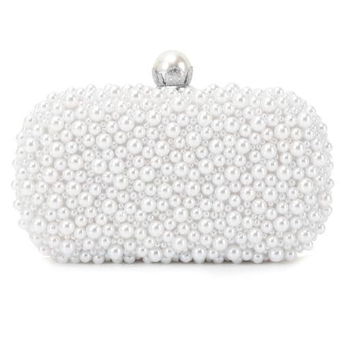 OPLERT Frauen Perle Abend Handtaschen Perlen Kupplung Geldbörsen für Hochzeit Braut Party Prom von OPLERT