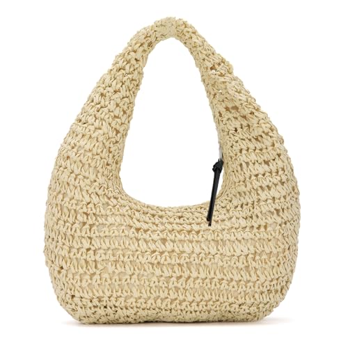 OPLERT Stroh Handtaschen für Frauen Sommer Strand Woven Clutch Purses Raffia Urlaub Taschen von OPLERT