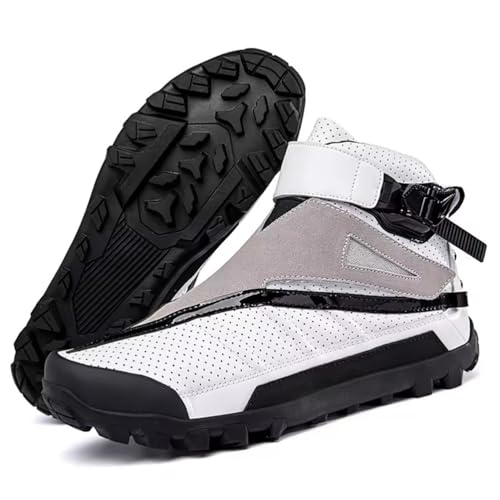 OPPOQ Herren-Motorradstiefel, professionelle wasserdichte Motorradschuhe mit Knöchelunterstützung, Streetbike-Leder-Motorrad-Reit-Biker-Stiefel,Weiß,40 OPPOQ Herren-Motorradstiefel, professionelle wasserdichte Motorradschuhe mit Knöchelunterstützung, Streetbike-Leder-Motorrad-Reit-Biker-Stiefel,Weiß,40 von OPPOQ