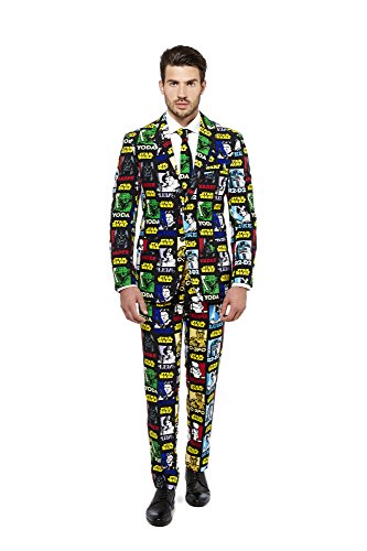 Opposuits Official STAR WARSTM Suit - Strong Force Costume Comes With Pants, Jacket and Tie, Strong ForceTM, 56 von OppoSuits