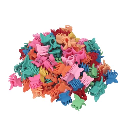 Schmetterlings-Haarspangen, Haarschmuck für Mädchen mit Partykleidung, 100 Stück, Sortiert für Anziehspiele und den Täglichen Gebrauch von OPPWONG