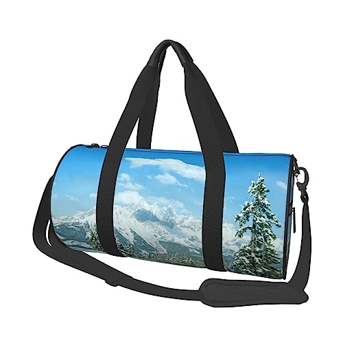 Landschaft Hintergrund Druck Seesack Übernachtung Tasche Große Kapazität Faltbare Unisex Turnbeutel Für Reisen Outdoor, Schwarz, Einheitsgröße, Schwarz , Einheitsgröße von OPSREY