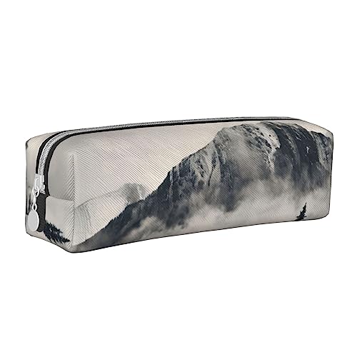 OPSREY Kreative afrikanische Kultur Gedruckt Leder Bleistift Fall Schreibwaren Organizer Tragbare Bleistift Tasche, Kanadische Smokey Mountain Cliff, Einheitsgröße, Münzbeutel von OPSREY