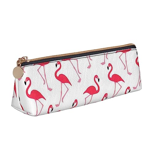 OPSREY Pizza Constellation Gedruckt Dreieckige Bleistift Fall Schreibwaren Organizer Tragbare Bleistift Fall, Rosa Flamingo-Muster, Einheitsgröße, Münzbeutel von OPSREY