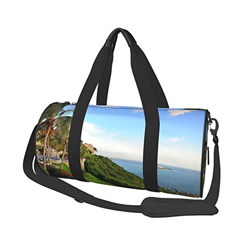 Puerto Rico Print Duffel Bag Übernachtung Tasche Große Kapazität Faltbare Unisex Turnbeutel für Reisen Outdoor, Schwarz, Einheitsgröße, Schwarz , Einheitsgröße von OPSREY