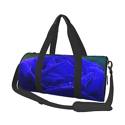 Rose Print Seesack Übernachtung Tasche Große Kapazität Faltbare Unisex Turnbeutel für Reisen Outdoor, Schwarz, Einheitsgröße, Schwarz , Einheitsgröße von OPSREY