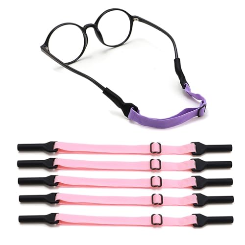 OPUGIT Verstellbarer Brillenband 5 Stück Rutschfest Brillenbänder Sport Elastisches Brillenbänder für Kinder rutschfester für Jungen und Mädchen,Rosa OPUGIT Verstellbarer Brillenband 5 Stück Rutschfest Brillenbänder Sport Elastisches Brillenbänder für Kinder rutschfester für Jungen und Mädchen,Rosa von OPUGIT