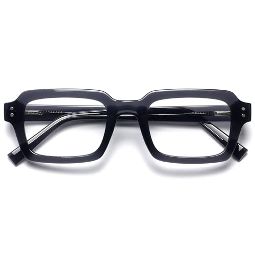 OPULIZE EDG Reading Blue Light Blocking Glasses for Women Men,Anti-reflective Anti-Glare Computer & Gaming Glasses,Vintage Rectangular Frame,UV & Eyestrain Protection,Black +3.50 (Pack of 1) von OPULIZE