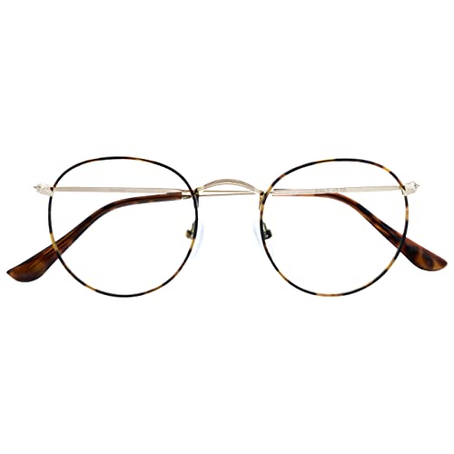 OPULIZE Sol - Lesebrille Blaulichtfilter Runder Metall Retro Rahmen Verbessern Den Schlaf Computer Gaming Entspiegel Braun Schildpatt Herren Damen B94-2 +3.50 OPULIZE Sol - Lesebrille Blaulichtfilter Runder Metall Retro Rahmen Verbessern Den Schlaf Computer Gaming Entspiegel Braun Schildpatt Herren Damen B94-2 +3.50 von OPULIZE