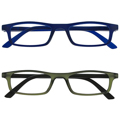 OPULIZE Ted Lesebrille 2er Pack Schmaler Matt Leichter Rahmen Marineblau Transparent Babyrosa Federscharniere Kratzfest Herren Damen RR17-36 +3.50 OPULIZE Ted Lesebrille 2er Pack Schmaler Matt Leichter Rahmen Marineblau Transparent Babyrosa Federscharniere Kratzfest Herren Damen RR17-36 +3.50 von OPULIZE