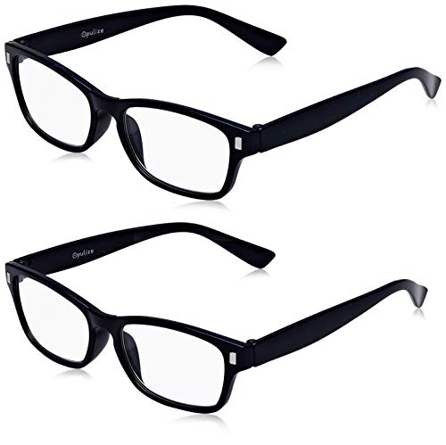The Reading Glasses Company Die Lesebrille Unternehmen Leser Wert 2er-Pack Herren Frauen RR77-3 +1, 00, dunkelblau, 2 Stück von OPULIZE