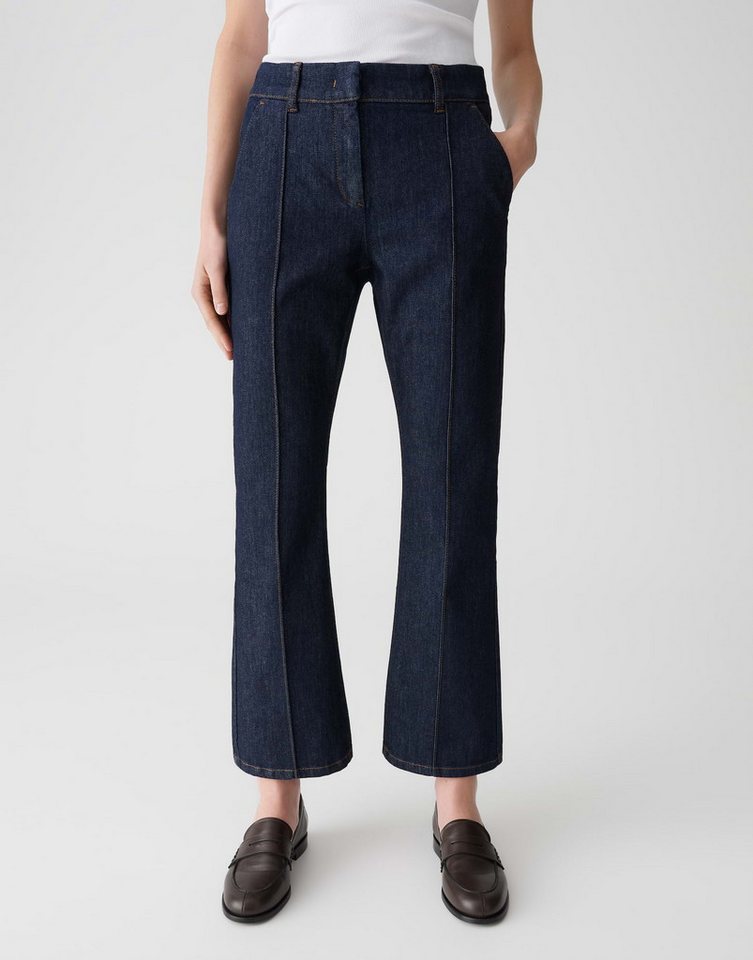 OPUS PANTS Bootcut-Jeans LUANE mit Komfortbund Mid Rise Ankle, BCI Cotton, Gummibund hinten von OPUS PANTS