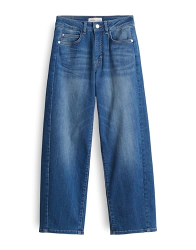 OPUS PANTS Damen Barrel | Melly Groove Barrel Jeans mit Powerstretch Mid Rise mid Brilliant Blue, 34 L26 von OPUS PANTS