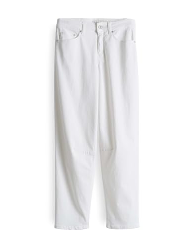 OPUS PANTS Damen Barrel | Melly Relax Barrel Jeans Mid Rise mit hohem Stretch-Anteil White, 40 L28 von OPUS PANTS