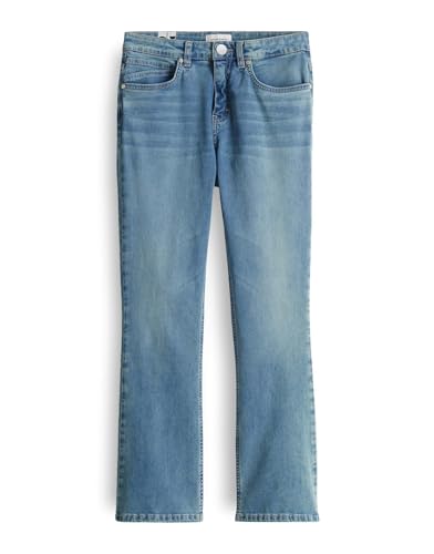 OPUS PANTS Damen Flared | ENJA Gentle Kick Flared Jeans Low Rise aus nachhaltigem BCI Cotton Light Azure Blue, 36 L28 von OPUS PANTS