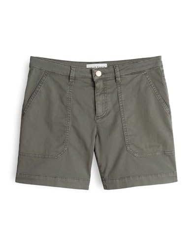 OPUS PANTS Damen Shorts | LISANA COOL Mid Rise Cargoshorts im Used Look Olive Leaf, 42 von OPUS PANTS