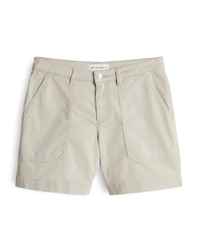 OPUS PANTS Damen Shorts | LISANA COOL Mid Rise Cargoshorts im Used Look Soft Oat, 38 von OPUS PANTS