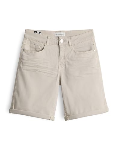 OPUS PANTS Damen Shorts | Miah Bright Mid Rise Jeansshorts mit Powerstretch Natural Glaze, 38 von OPUS PANTS