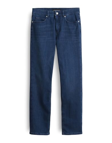 OPUS PANTS Damen Straight | Melly Base Straight Jeans mit Powerstretch Mid Rise Dark Space Blue, 40 L30 von OPUS PANTS