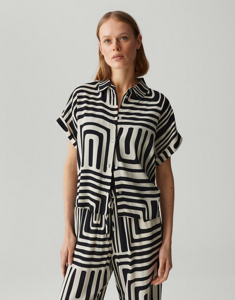 OPUS PANTS Kurzarmbluse FERINA Loose aus nachhaltiger Viskose von OPUS PANTS