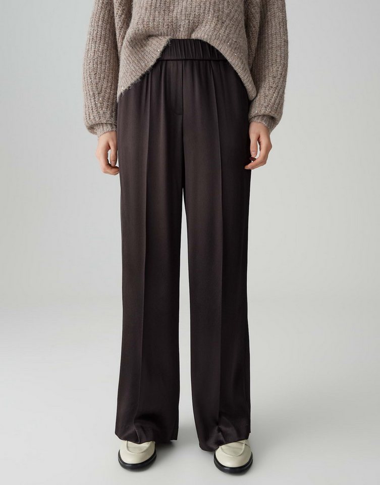 OPUS PANTS Palazzohose MUCIA SHINE Wide aus soft schimmernden Satin von OPUS PANTS